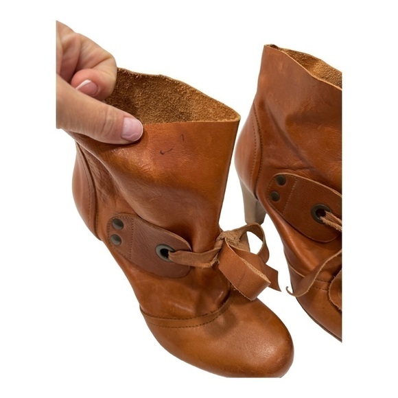 FRU.IT Women's Cognac Leather boots size 36 US 5.5 made in Italy - Picture 6 of 17